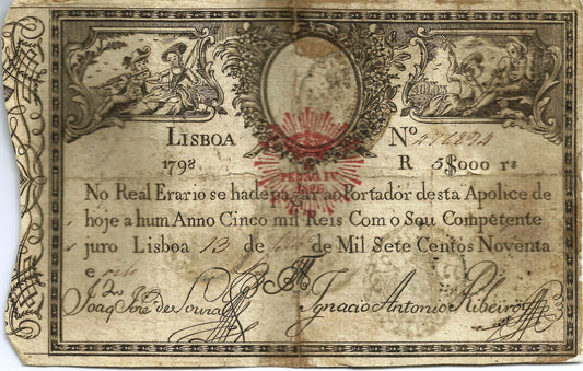 Portugal - 5$000 Reis 1798