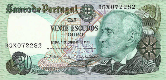 Portugal - 20$00 1978 (# 176b)