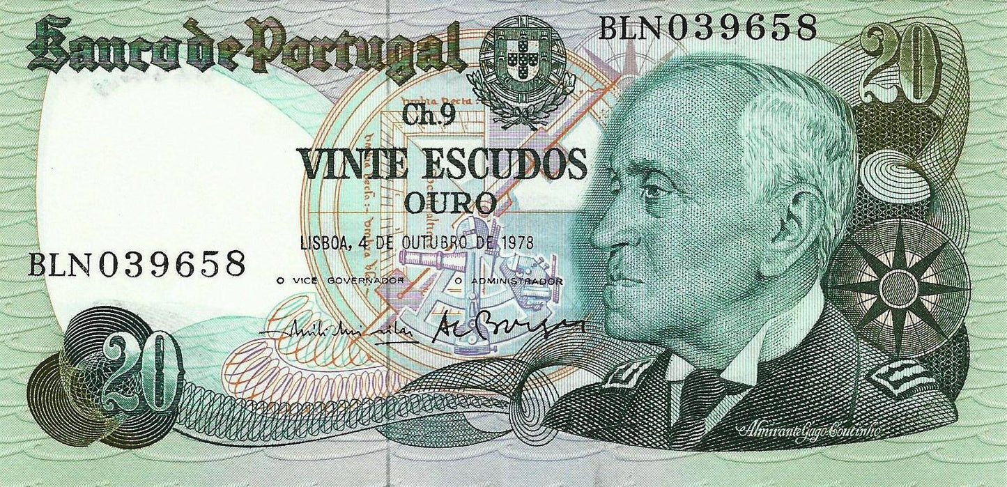 Portugal - 20$00 1978 (# 176b)
