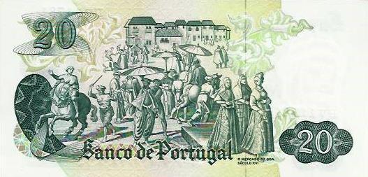 Portugal - 20$00 1971 (# 173)