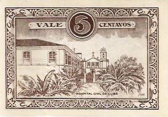 Portugal - 5 Centavos 1919 (# Nl) Camara M. Cuba