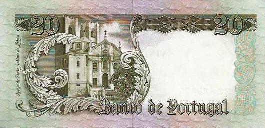 Portugal - 20$00 1964 (# 167)