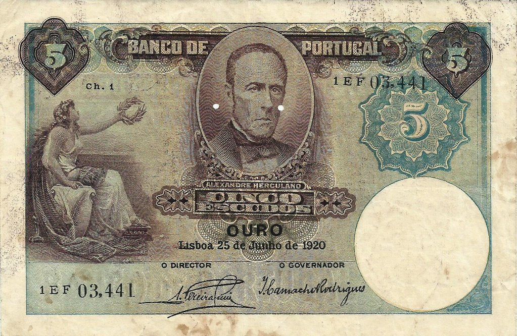 Portugal - 5$00 1920 (# 114)