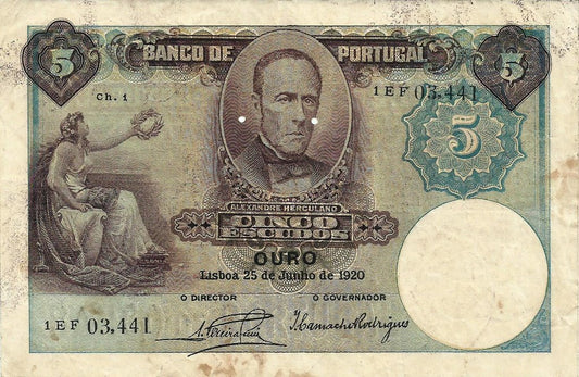 Portugal - 5$00 1920 (# 114)