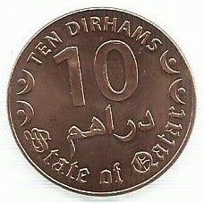 Qatar - 10 Dirhams 2016 (Km# ..)