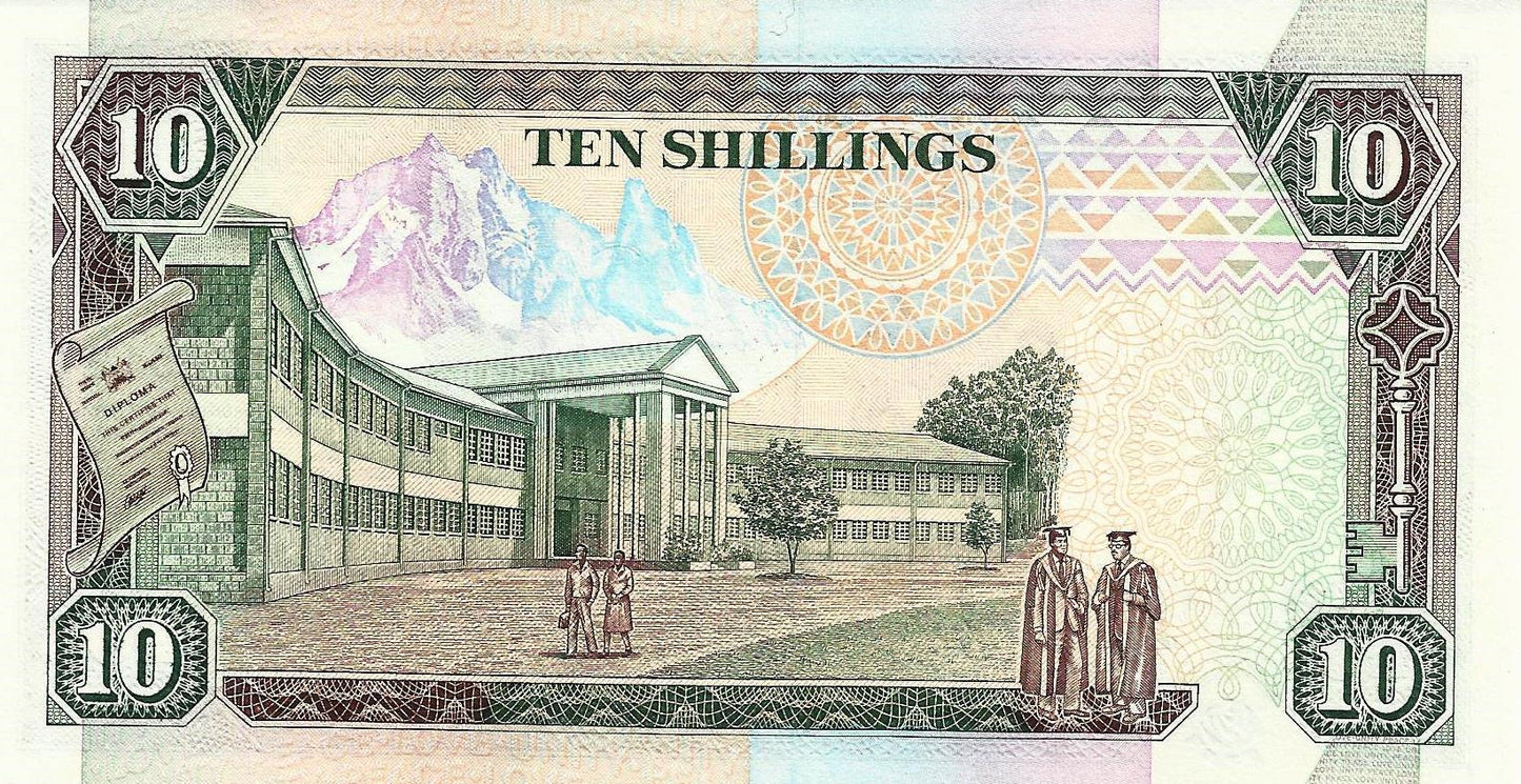 Quenia - 10 Shiliings 1993 (# 24e)