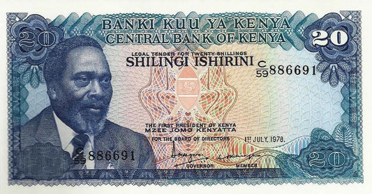 Quenia - 20 Shlillings 1978 (# 17)