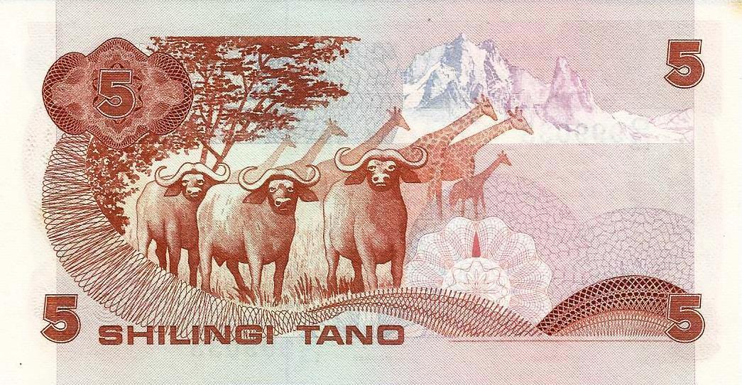 Quenia - 5 Shillings 1981 (# 19a)