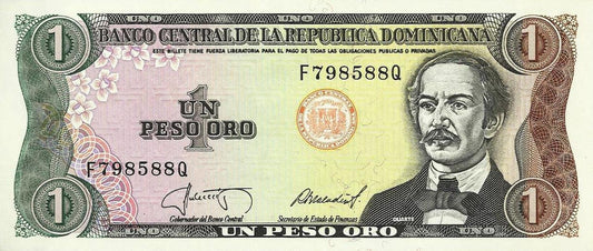 Rep. Dominicana - 1 Peso 1987 (# 126a)