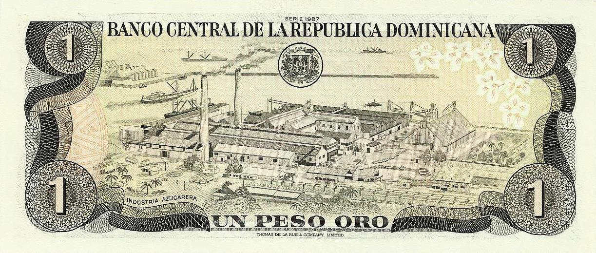 Rep. Dominicana - 1 Peso 1987 (# 126b)