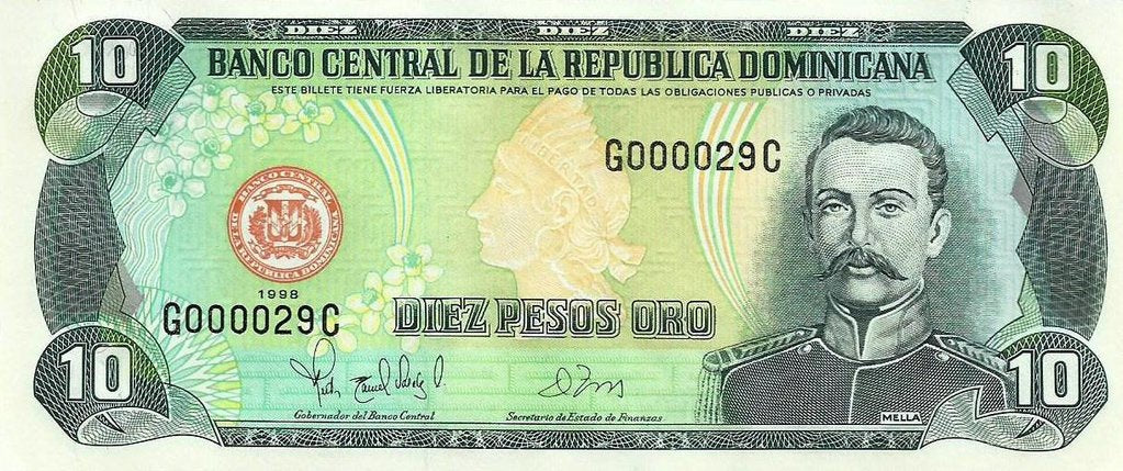 Rep. Dominicana - 10 Pesos 1998 (# 153a)