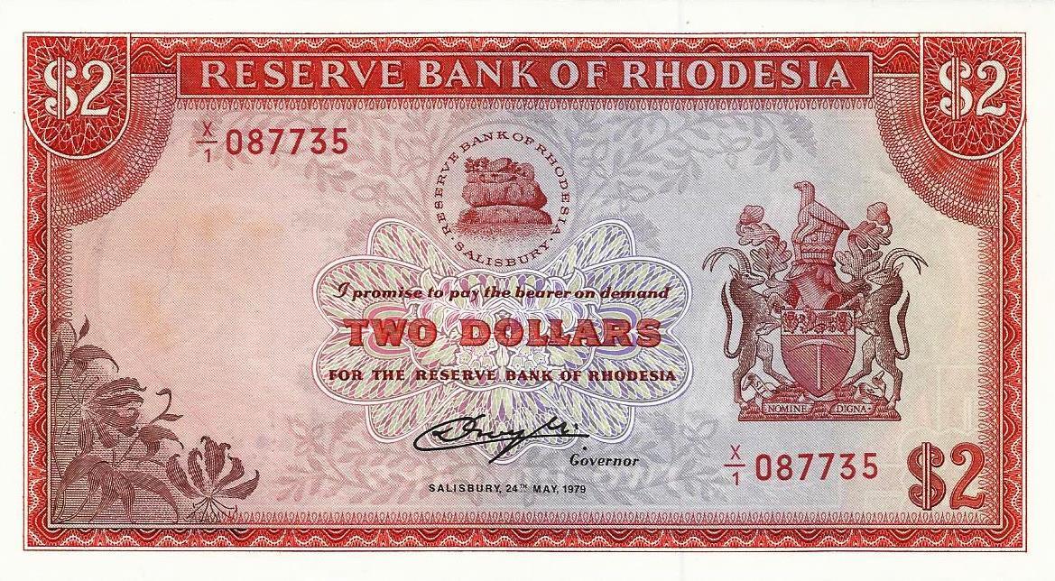 Rodésia - 2 Dolares 1979 (# 35d)