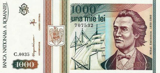 Roménia - 1000 Lei 1993 (# 102)