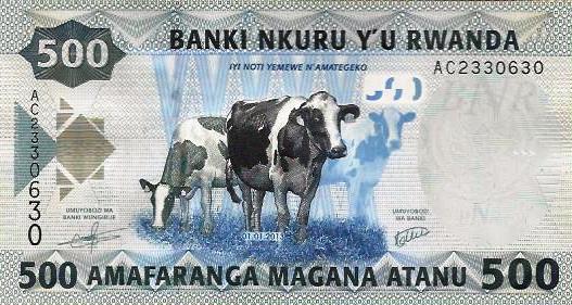 Ruanda - 500 Francos 2013 (# 34)