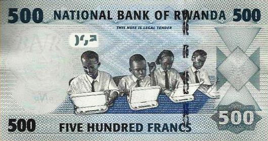 Ruanda - 500 Francos 2013 (# 34)