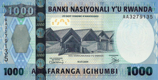 Ruanda - 1000 Francos 2004 (# 31a)
