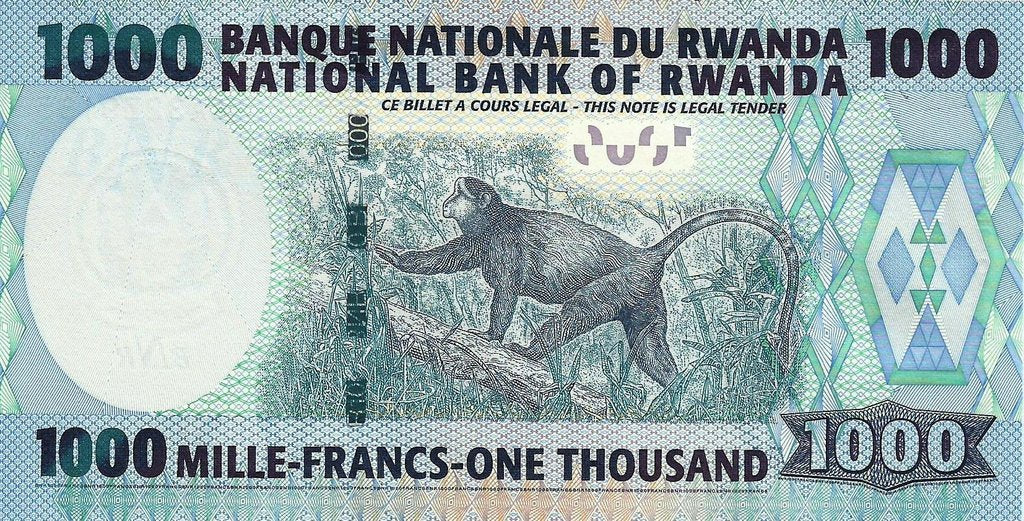 Ruanda - 1000 Francos 2004 (# 31a)