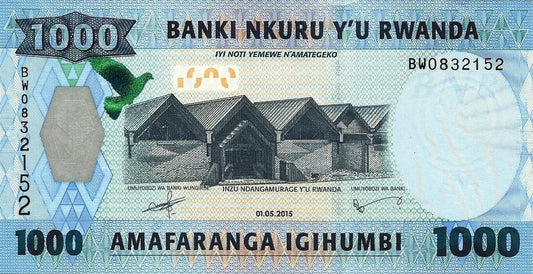 Ruanda - 1000 Francos 2015 (# 39)