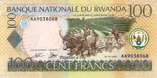Ruanda - 100 Francos 2003 (# 29)