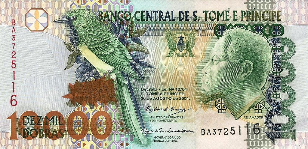 S.T. Principe - 10000 Dobras 2004 (# 66c)