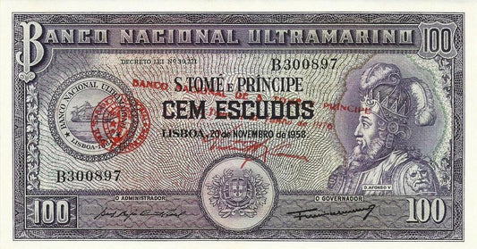 S.T. Principe - 100$00 1958 (76) (# 46)