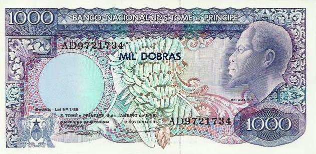 S.T. Principe - 1000 Dobras 1989 (# 62)