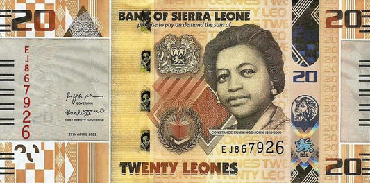 Serra Leoa - 20 Leones 2022 (# 38a)