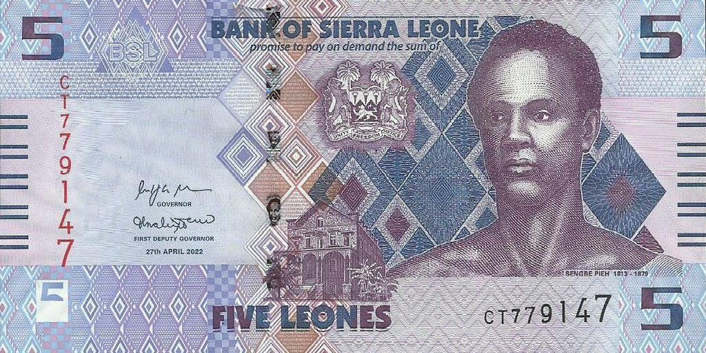 Serra Leoa -  5 Leones 2022 (# 36a)