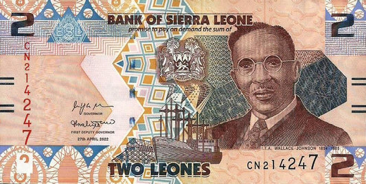 Serra Leoa -  2 Leones 2022 (# 35a)