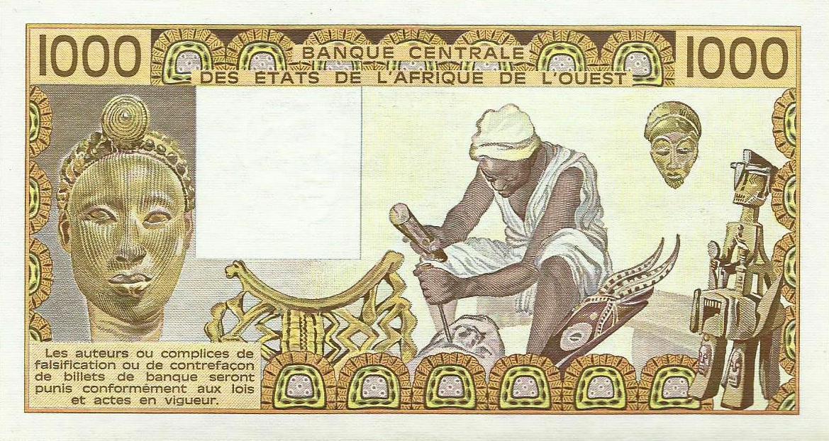 Senegal - 1000 Francos 1988 (# 707Ka)