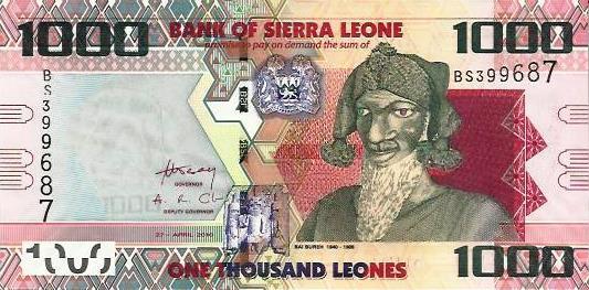 Serra Leoa - 1000 Leones 2010 (# 30)
