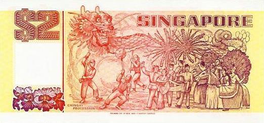Singapura - 2 Dolares 1990 (# 27)
