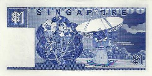 Singapura - 1 Dolar 1987 (# 18a)