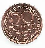 Sri Lanka - 50 Centimos 2009 (Km# 135.2b)