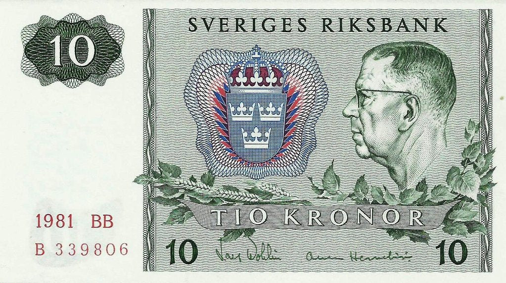 Suécia - 10 Kronor 1981 (# 52e)