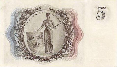 Suécia - 5 Kronor 1955 (# 42b)