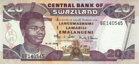 Suazilandia - 20 Emalangeni 2006 (# 30c)