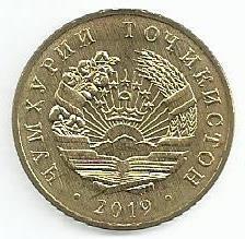 Tajiquistao - 50 Dirham 2019 (Km# ..)