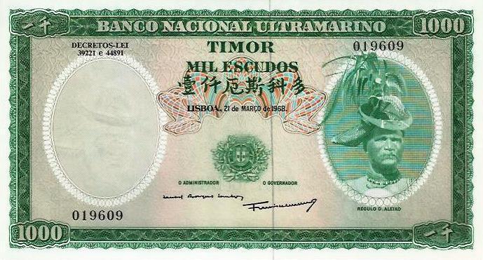 Timor - 1000$00 1968 (# 30)