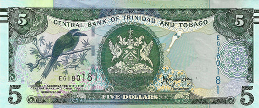 Trinidade  Tobago - 5 Dolares 2013 (# 47)