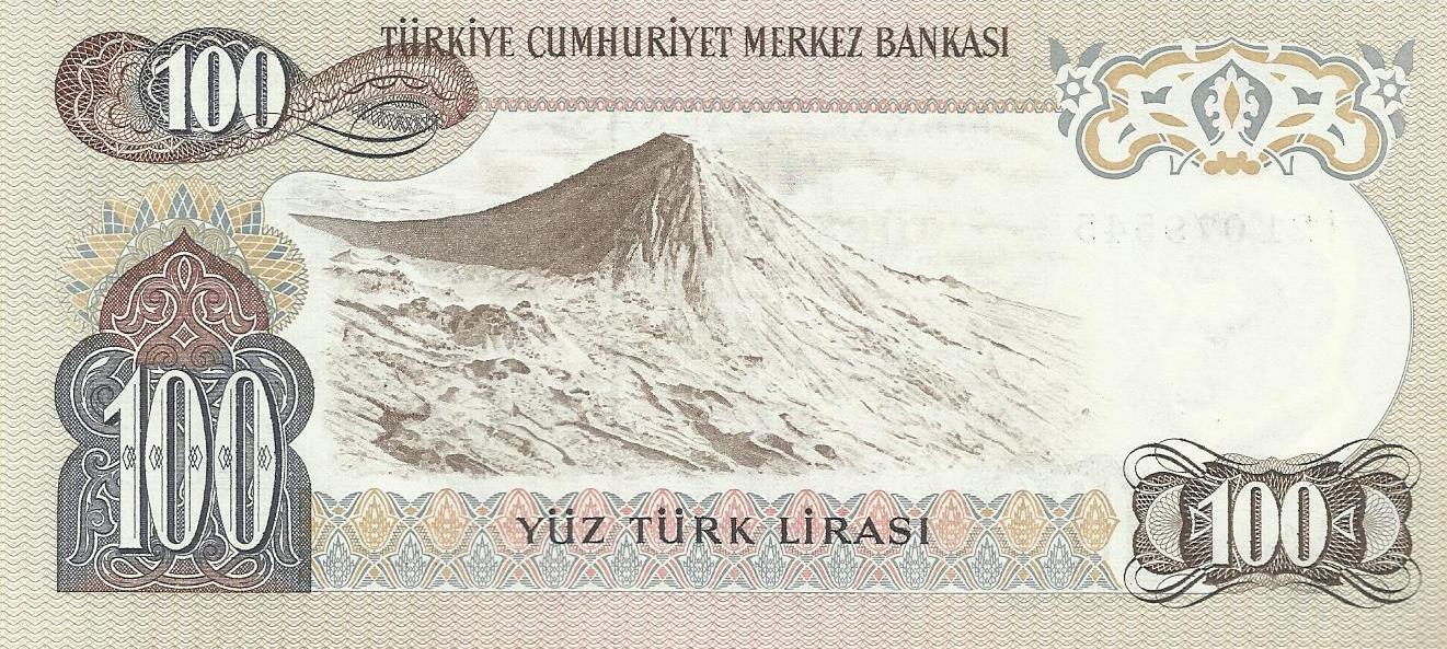Turquia - 100 Liras 1970 (# 189a)