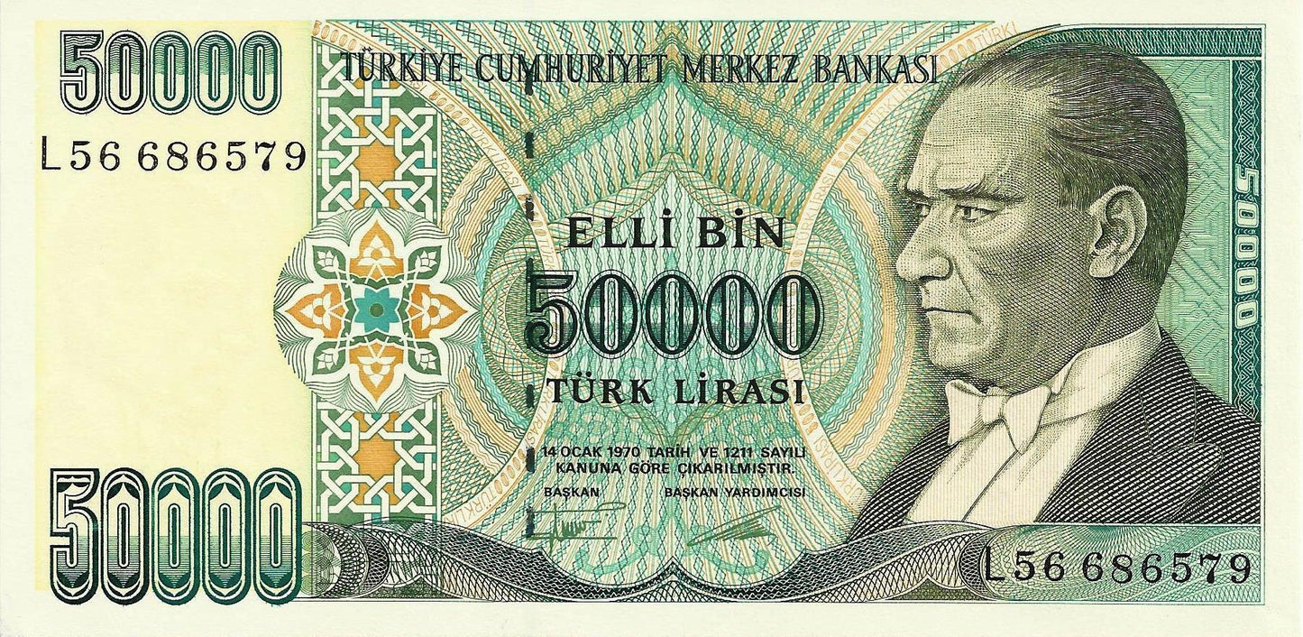 Turquia - 50000 Liras 1971/82 (# 204)