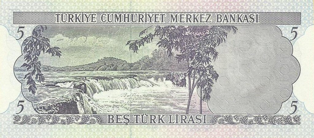 Turquia - 5 Liras 1971/82 (# 185)