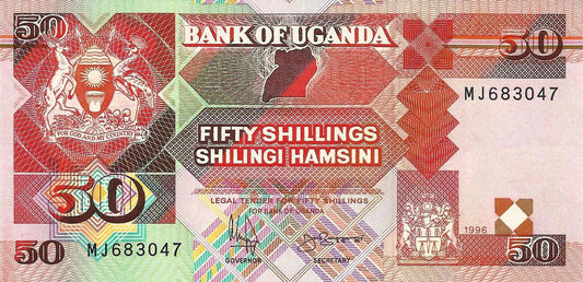 Uganda - 50 Shillings 1996 (# 30c)