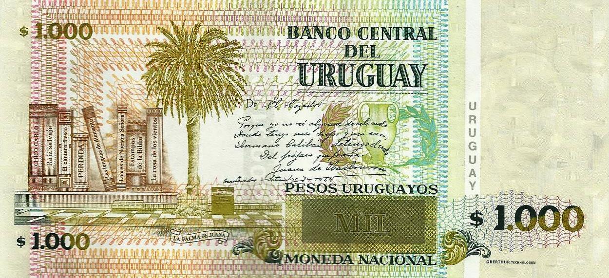 Uruguai - 1000 Pesos 2011 (# 91d)