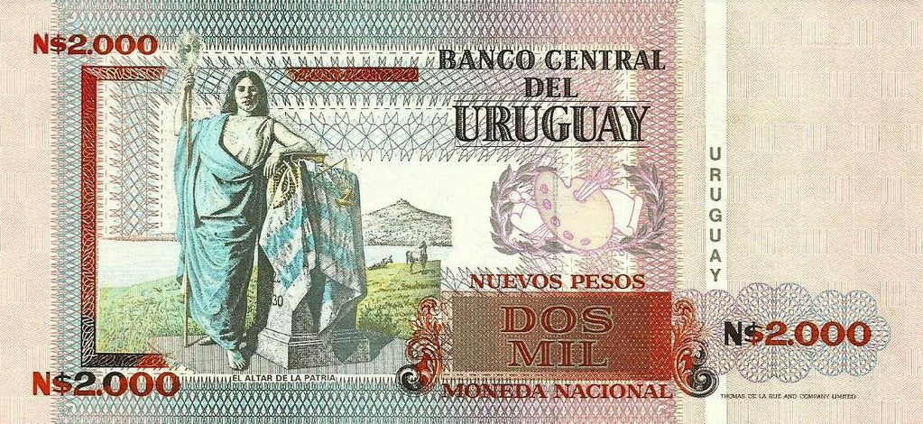 Uruguai - 2000 Pesos 1989 (# 68a)