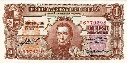 Uruguai - 1 Peso 1939 (# 35c)