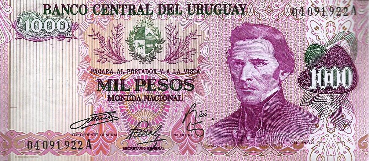 Uruguai - 1000 Pesos 1974 (# 52)