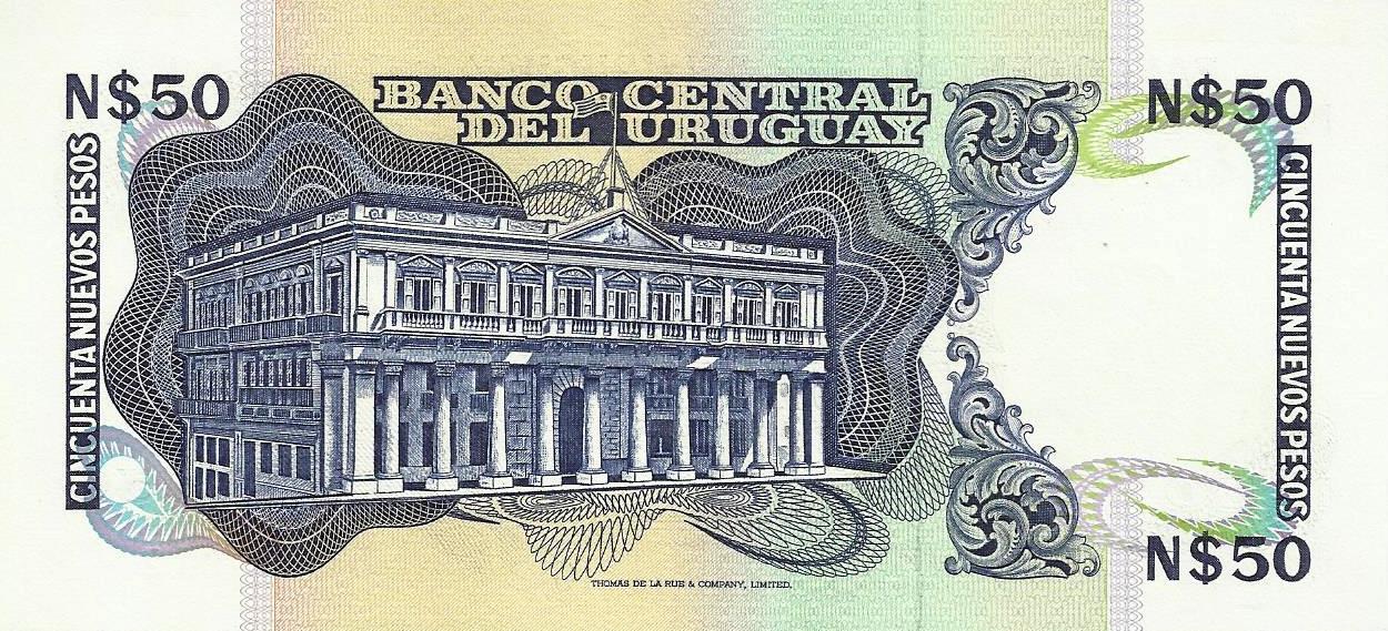 Uruguai - 50 Pesos 1989 (# 61a)