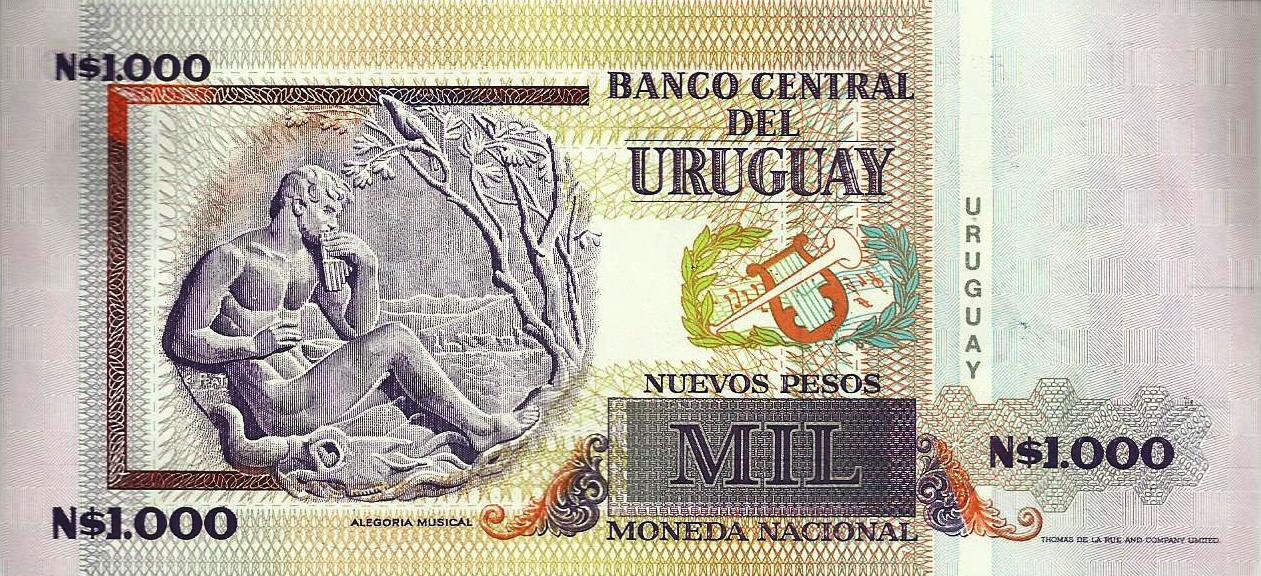Uruguai - 1000 Pesos 1989 (# 67a)